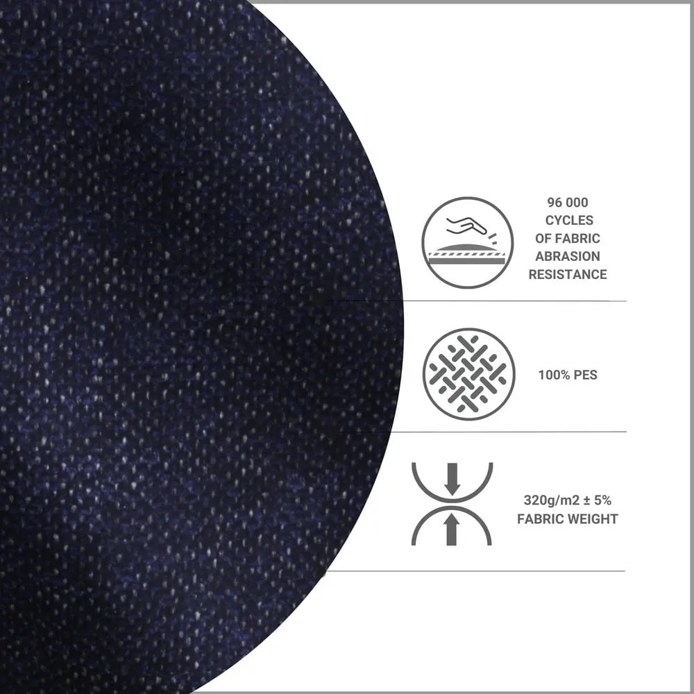 Pat boxspring albastru închis/în culoare naturală cu spațiu de depozitare 180x200 cm Asahi – Maison de Rêve