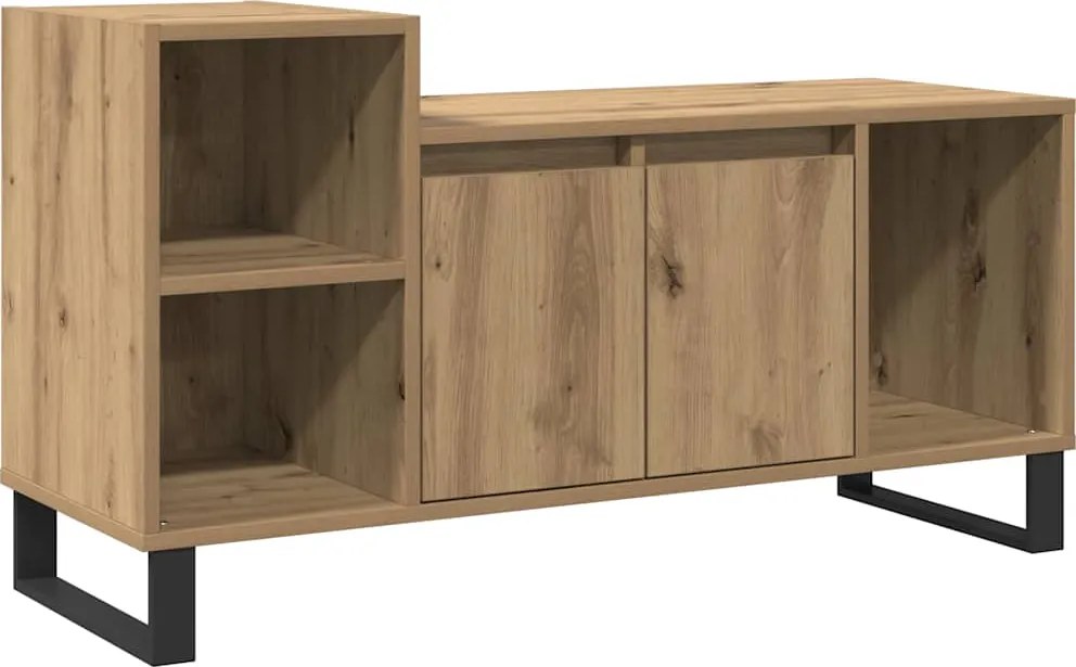 vidaXL Comodă TV, stejar artizanal, 100x35x55 cm, lemn prelucrat