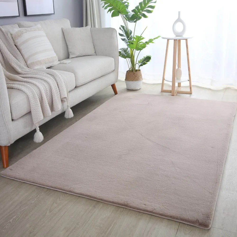 Covor tip traversă bej lavabil 80x250 cm Pouffy – Ayyildiz Carpets