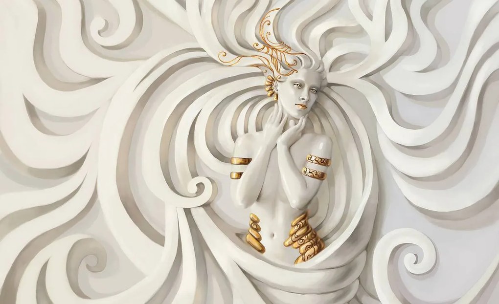 Fototapet - Zeiță în relief (152,5x104 cm)