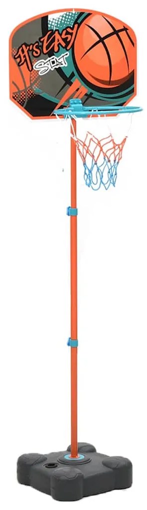 vidaXL Set de joc de baschet portabil, reglabil, 109-141 cm