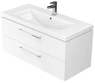 Dulap cu lavoar, 46x99x45 cm, 2 sertare, alb