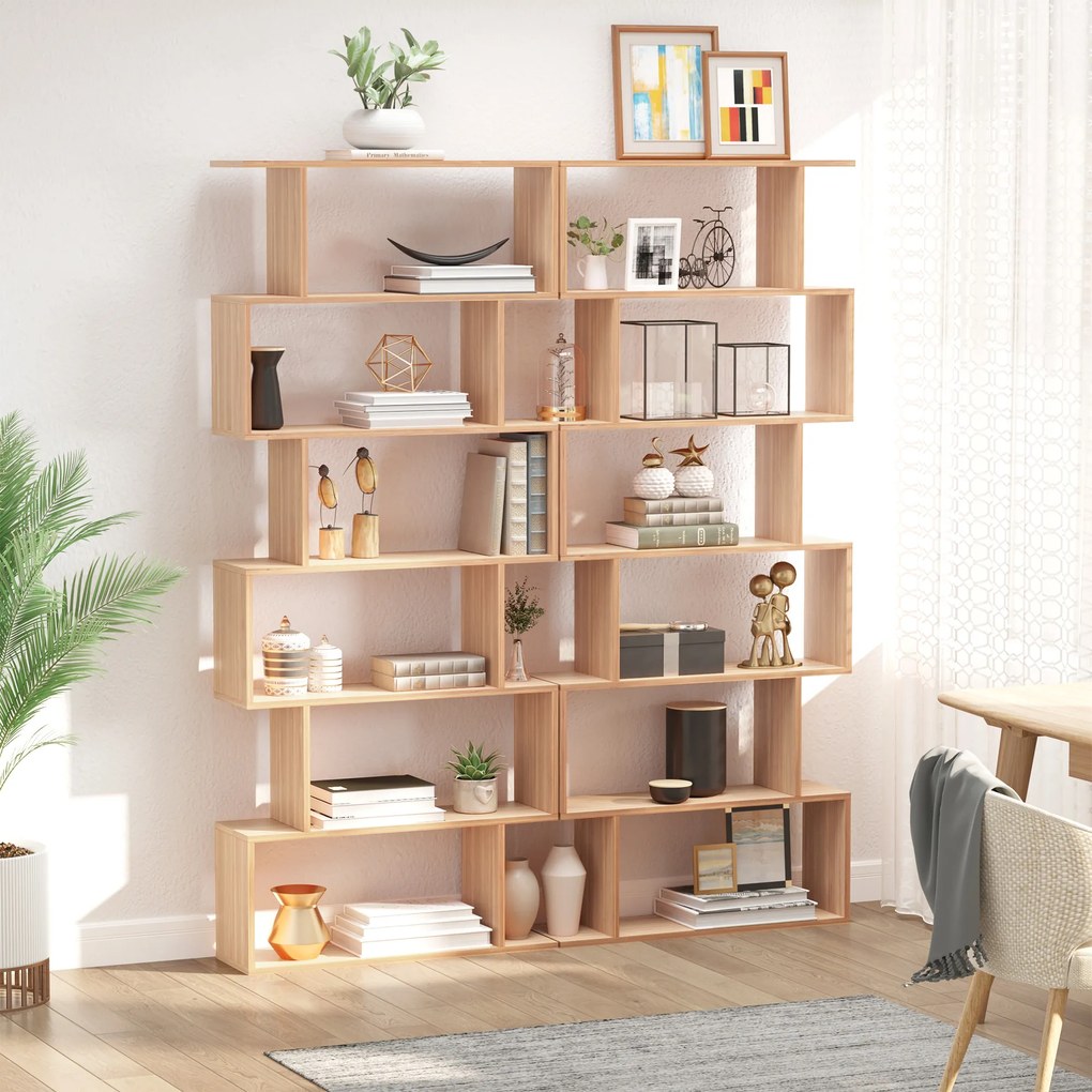HOMCOM biblioteca cu 6 rafturi, design modern, 80x23x192cm | Aosom Romania