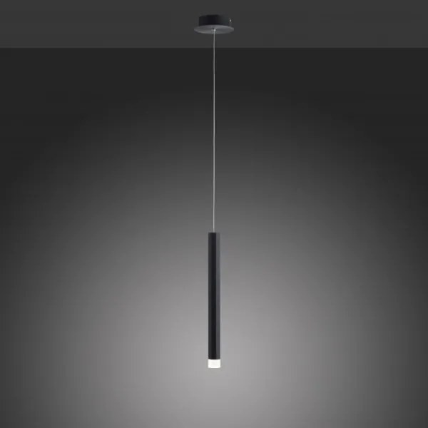 Lustră LED pe cablu BRUNO LED/4,8W/230V neagră Leuchten Direkt 15202-18