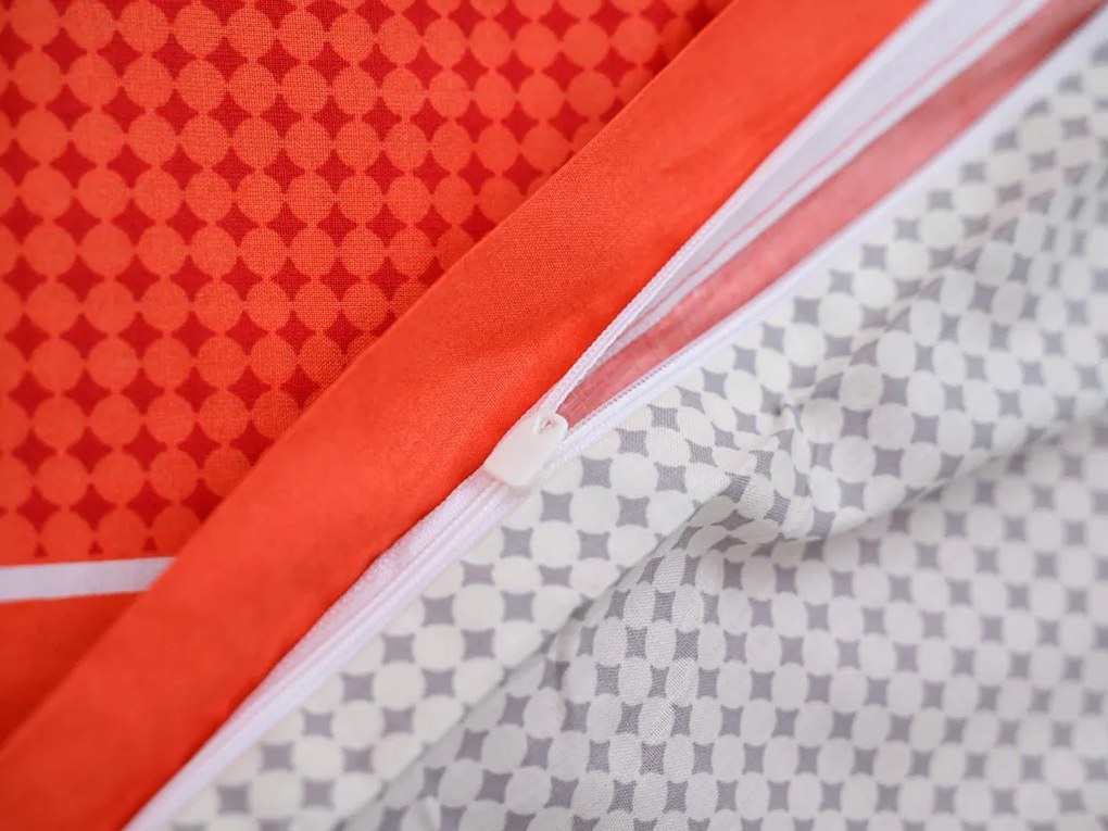 Lenjerie de pat din bumbac Renforce TABITA rosie Dimensiune lenjerie de pat: 2 buc 80 x 80 cm | 200 x 200 cm