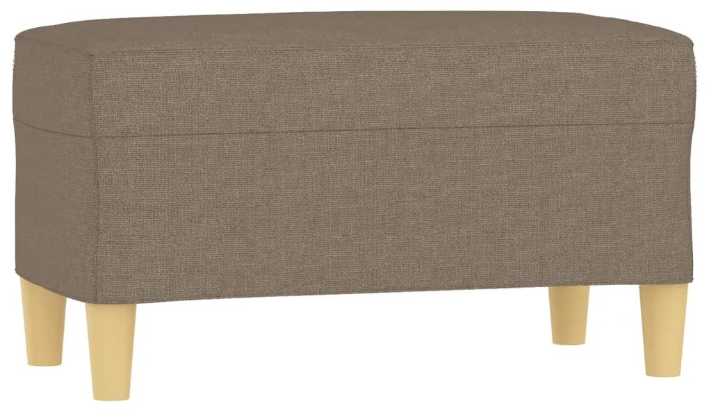 349374 vidaXL Bancă, gri taupe, 70x35x41 cm, textil