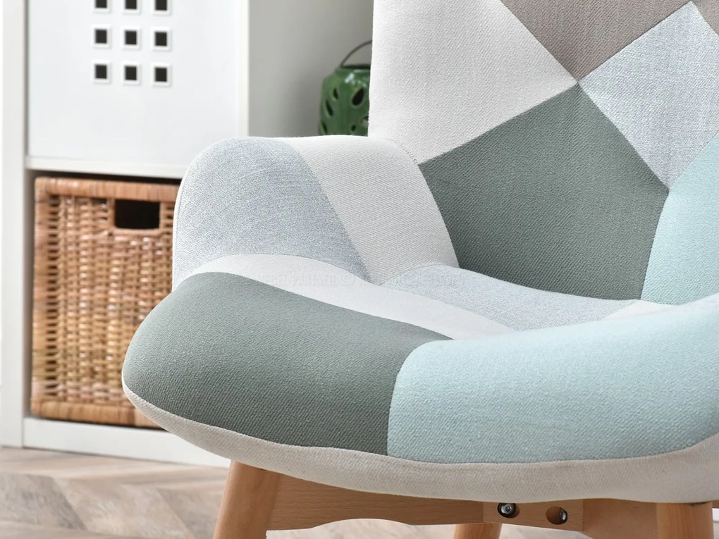 Fotoliu Nutri (patchwork + negru). 1110346