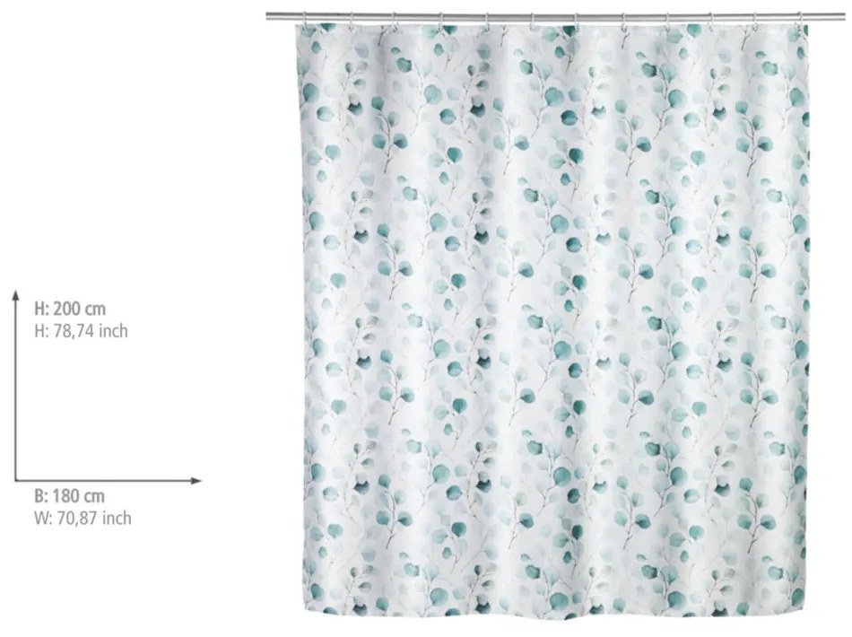 Perdea de duș Wenko Pioppo, verde