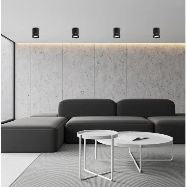 Spot TUBA 1xGU10/15W/230V negru