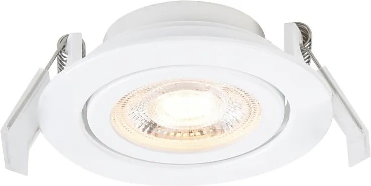 Set de 3 spoturi LED incastrabile directionabile Monolo alb