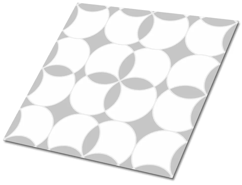 Plăcile de vinil Cercuri geometrice gri