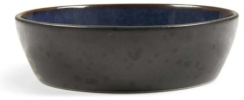 Bol mic negru/albastru din gresie Gastro Dark Blue/Black – Bitz