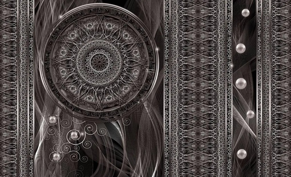 Fototapet - Abstracție cu vise alb negre (254x184 cm)