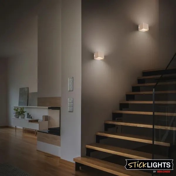 Briloner 3879011 - Lampă de perete LED reîncărcabilă cu senzor BORRA LED/1,5W/5V 3600 mAh bej