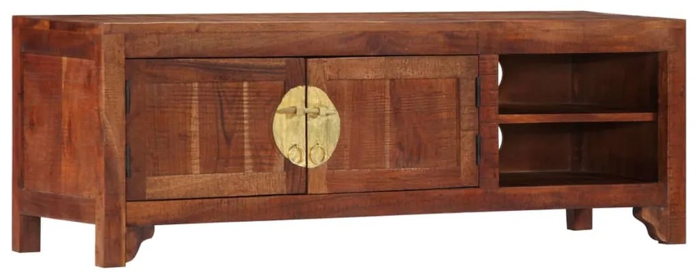 Comoda TV, 120 x 30 x 40 cm, lemn masiv de acacia