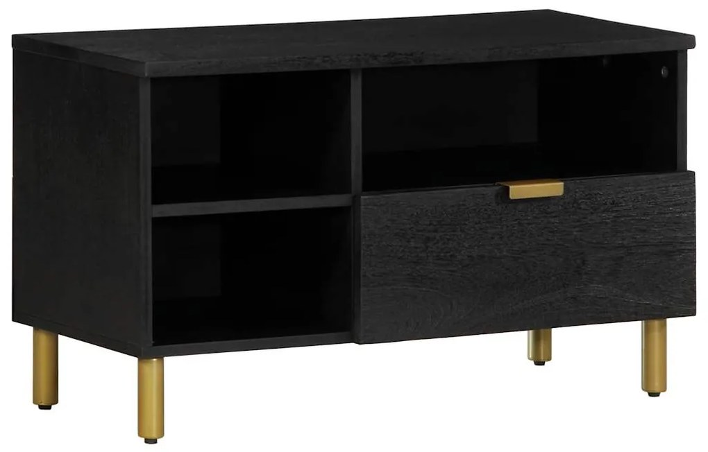 vidaXL Dulap TV, negru, 80x33x46 cm, lemn prelucrat