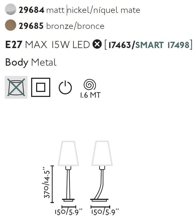 Veioza / Lampa de masa eleganta design clasic REM auriu/bej