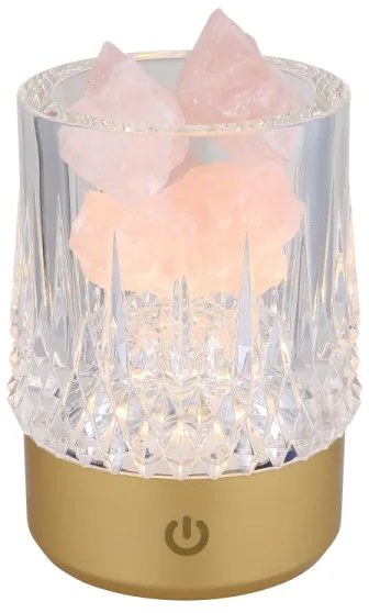 Lampă LED RGB tactilă reîncărcabilă dimabilă de masă Globo 21044 LIZZY LED/1W/5V 1200 mAh auriu