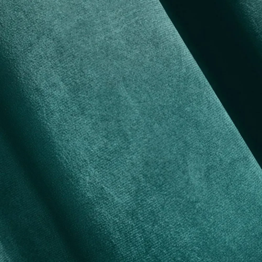 Draperie de catifea de culoare solidă turcoaz Lungime: 250 cm