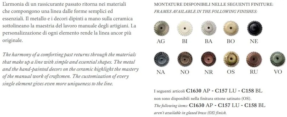Plafoniera design clasic realizata manual ASTI 42cm