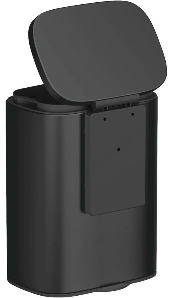 Wenko Coș de gunoi de perete Sare 5 l, negru