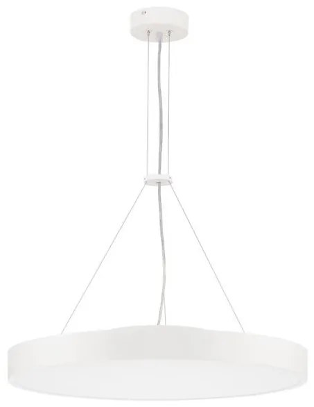 Lustra LED suspendata design circular PERFECT 60cm alba CCT Dimmable