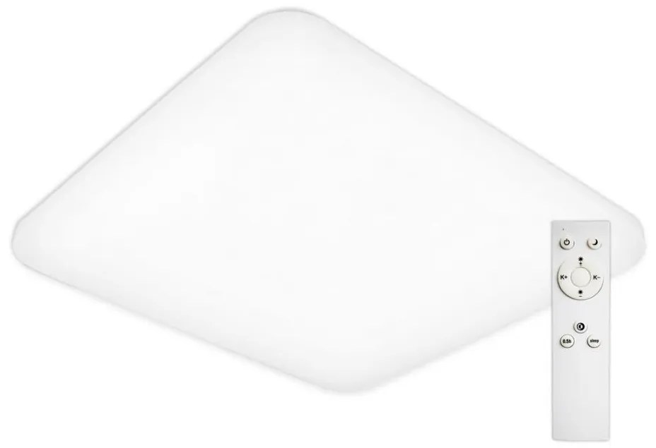 Top Light - Plafonieră LED dimabilă OCEAN H80LED/100W/230V + telecomandă pătrat
