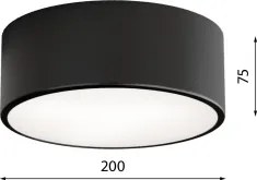 Brilagi - Plafonieră LED RGBW dimabilă CLARE, 1xE27/9W/230V, Wi-Fi, neagră