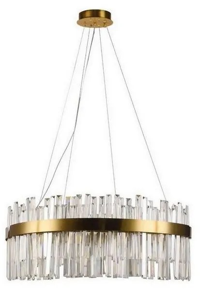 Lustră LED de cristal dimabilă pe cablu LED/80W/230V + telecomandă