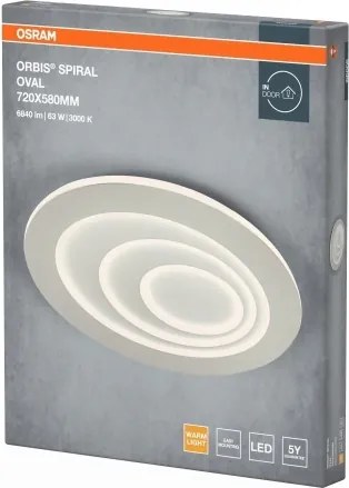 Osram - Plafonieră LED ORBIS SPIRAL LED/63W/230V albă