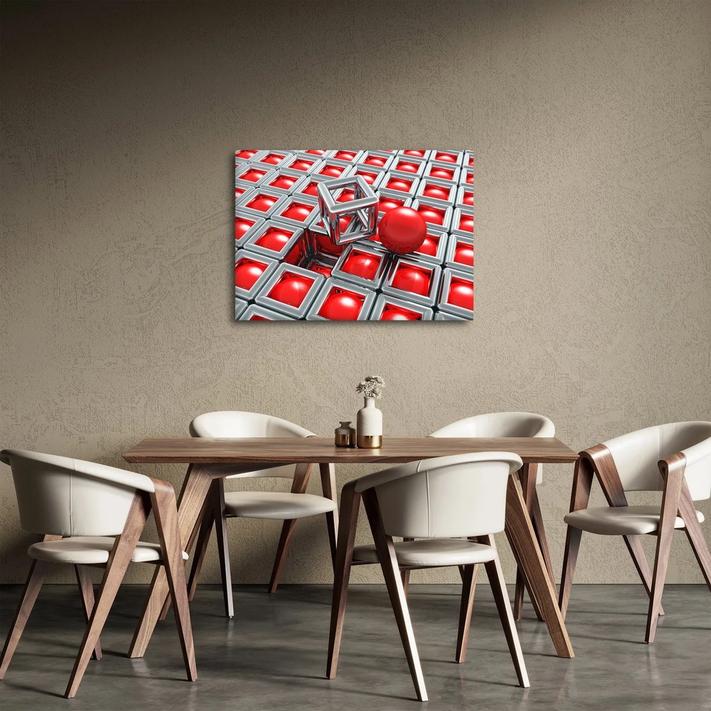 Tablou - Abstract metalic 3D (70x50 cm)