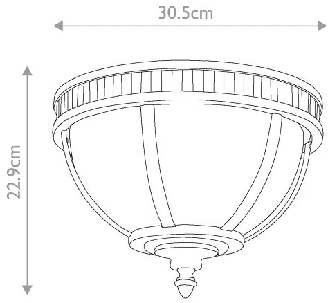 Plafonieră de exterior HALLERON 3xE14/40W/230V IP44 antracit Kichler