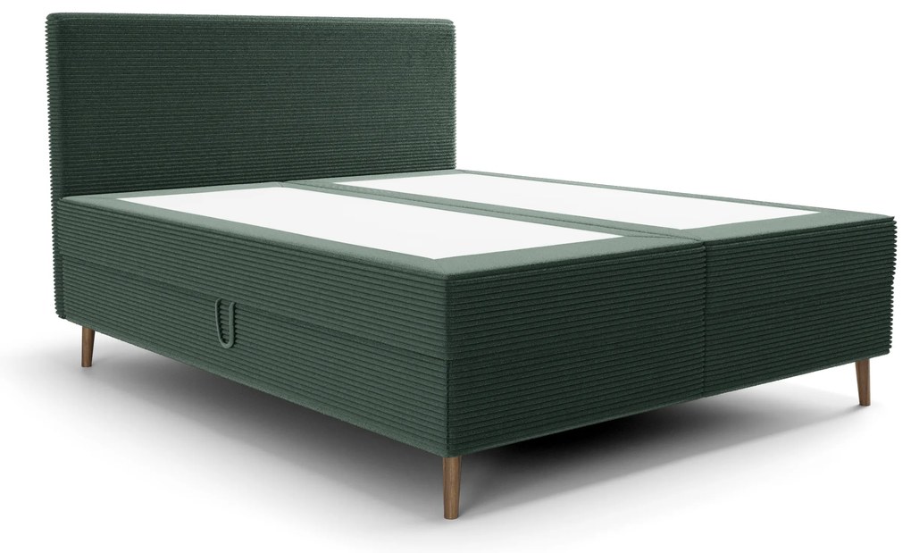 Pat de o persoană 120 cm Napoli Bonell (verde) (cu somieră, cu sp. depozitare). 1082435