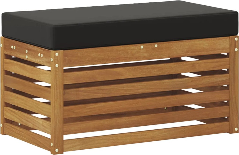 vidaXL Bancă de exterior natural 80 x 43 x 37 cm Lemn Solid de Acacia