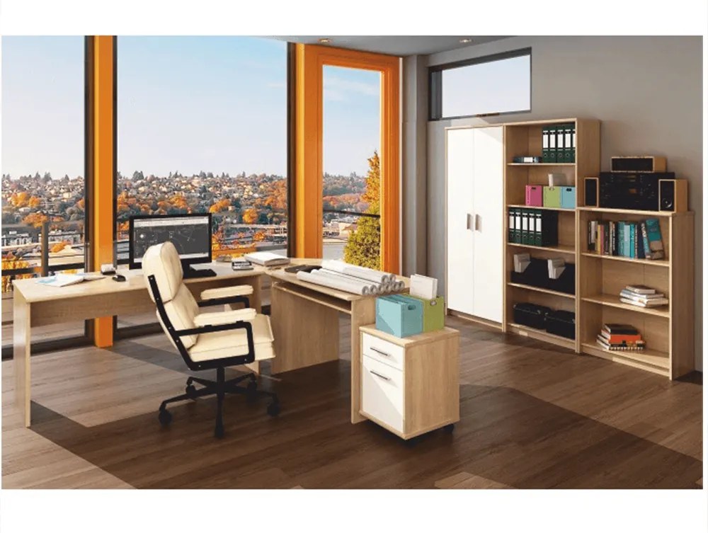 Dulap biblioraft, stejar sonoma, JOHAN 2 NEW 04