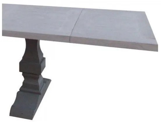 Masa dining, natur, din lemn masiv de pin, cu extensie, L180 cm, Jeanne