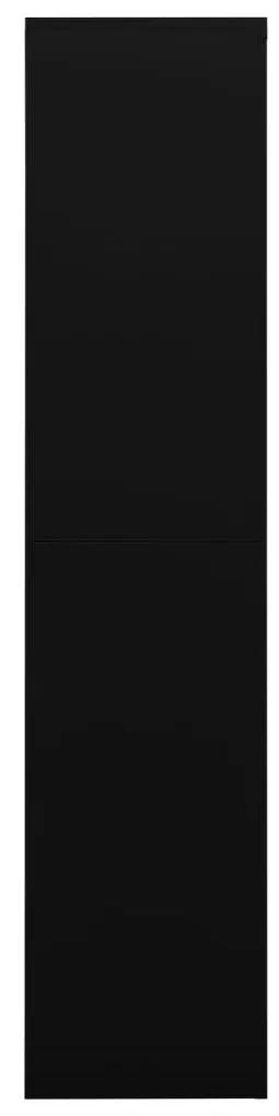 Fiset, negru, 90x40x180 cm, otel Negru