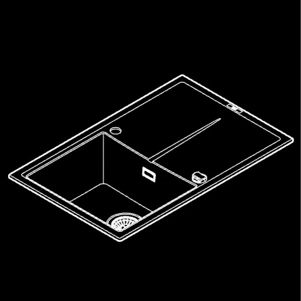 GROHE 31639AP0 - Chiuvetă K400 780 × 500 mm piatră/negru