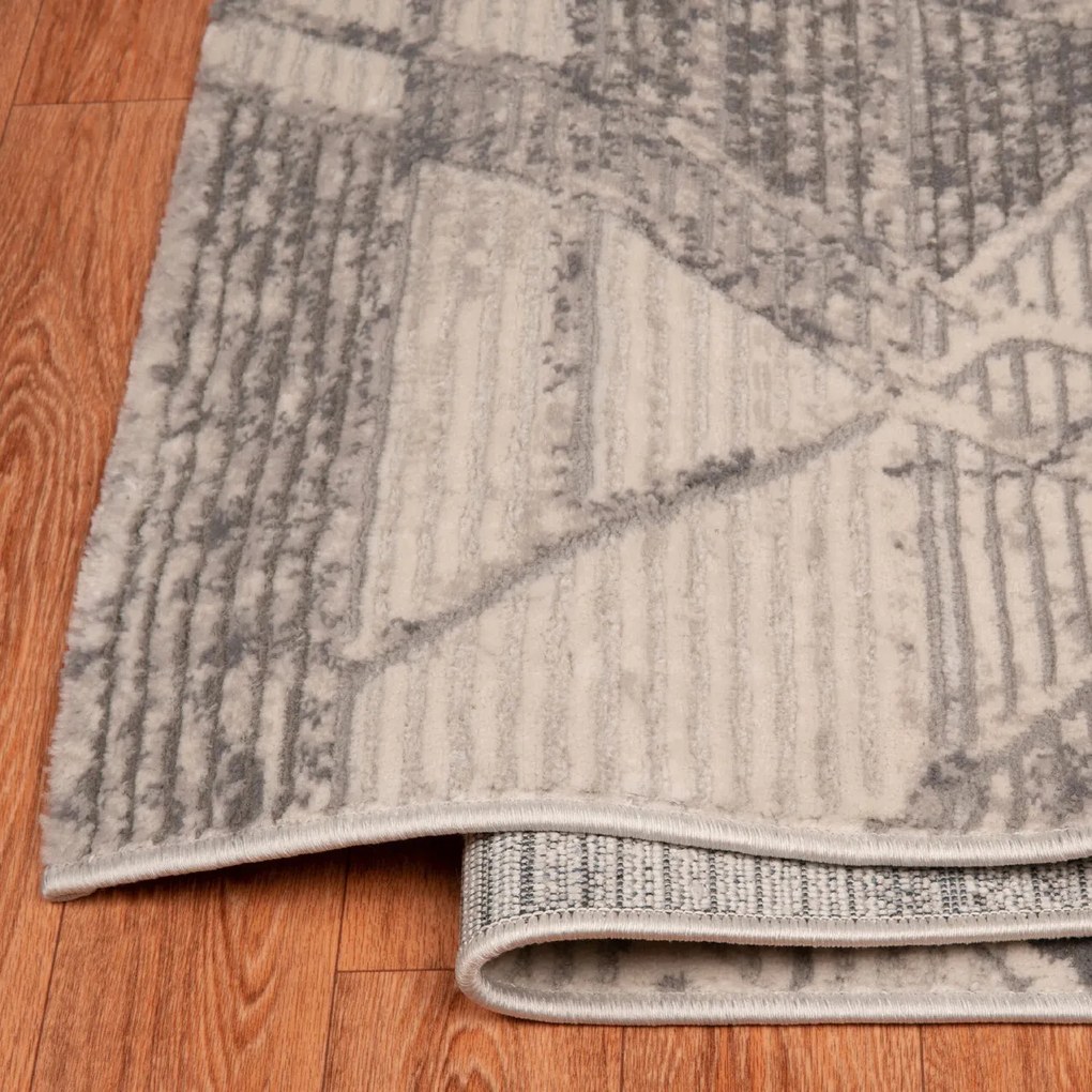 Covor, Motto 4482, 160x230 cm, Gri / Bej / Maro