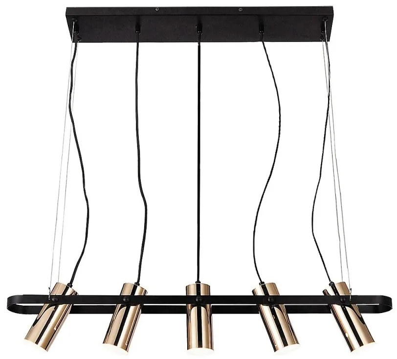Lustra design industrial cu 5 spoturi LED RAVEN 6430 RX