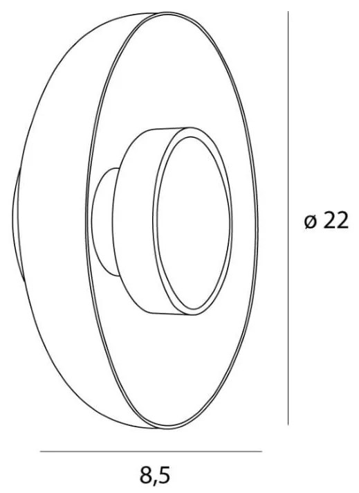 Aplica de perete LED moderna Signature 22cm