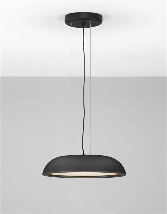 Lustra LED suspendata stil modern FELICIA negru 45cm