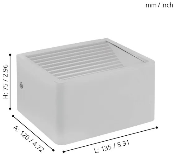 Eglo 98266 - Aplică perete exterior LED DONINNI LED/6W/230V IP55