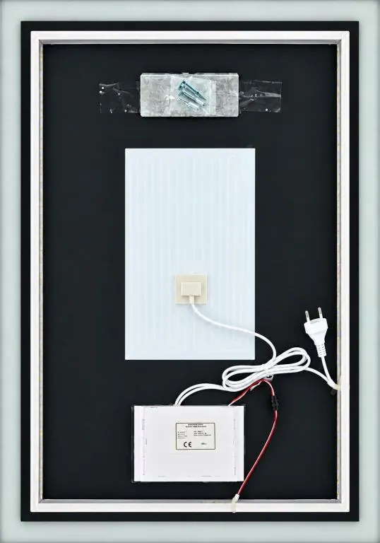 IREDA Oglindă de baie cu iluminare LED, 80 x 60 cm