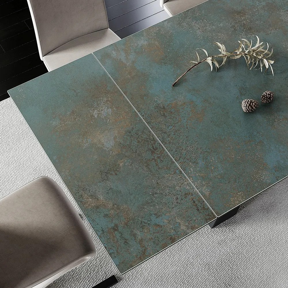 Masa de bucaterie Salvadore II, 160 x 90 cm, turcoaz