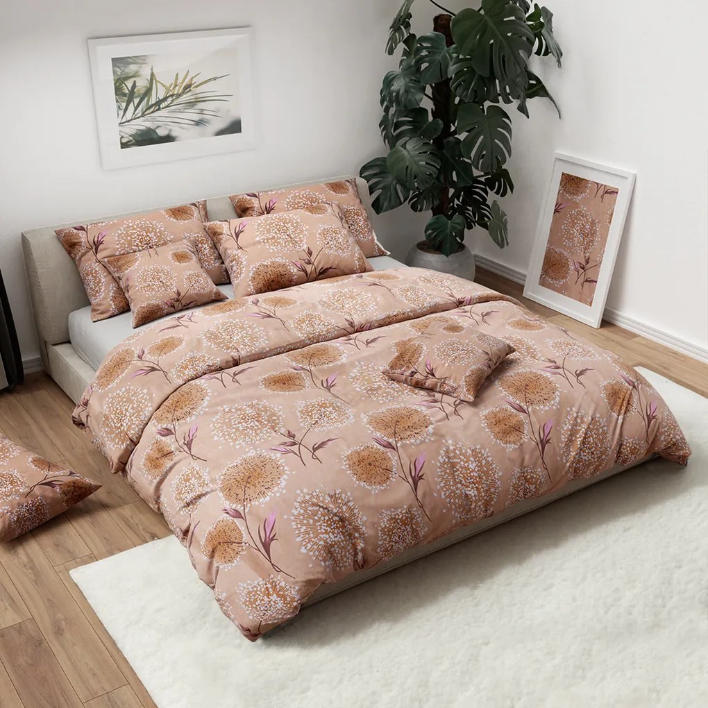 Lenjerie de pat din bumbac PAMPELINO bej Dimensiune lenjerie de pat: 70 x 90 cm | 140 x 220 cm