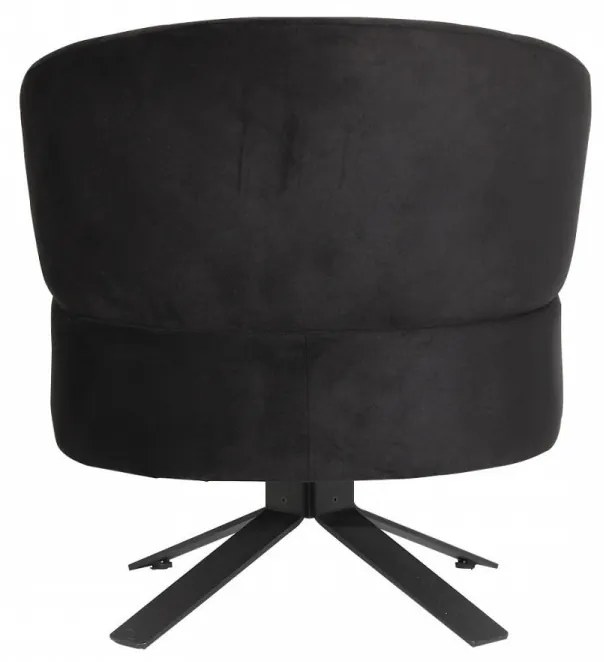 Fotoliu, Lemn Solid, Kobalt Bergere, Negru