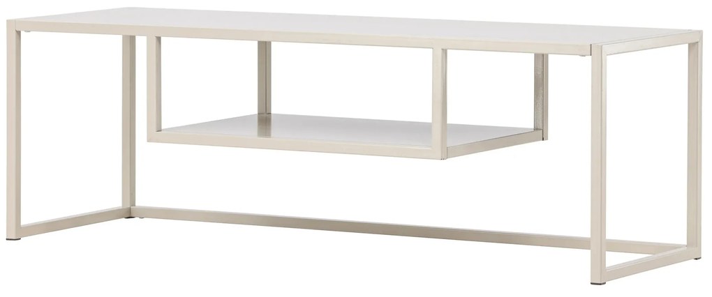 Masuta TV din metal RIVERSIDE 120x40cm, bej