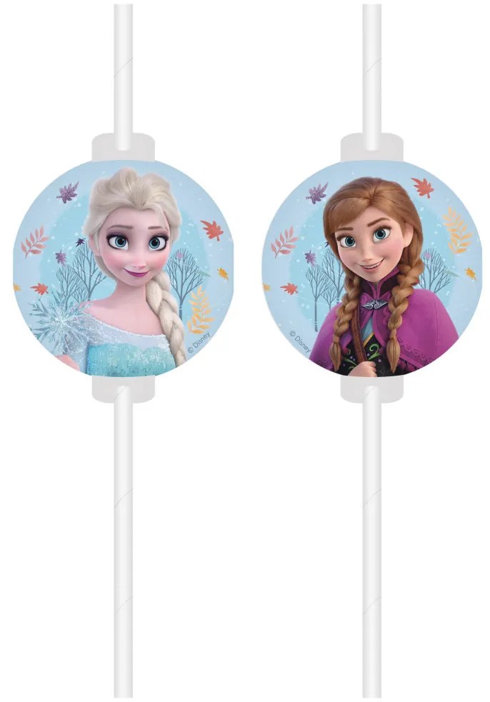 Disney Regatul de gheață Idyllic Wonder set pai de hârtie, 4 buc FSC