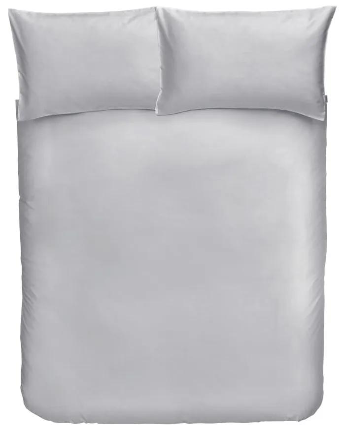 Lenjerie de pat din bumbac satinat Bianca Classic, 200 x 200 cm, gri